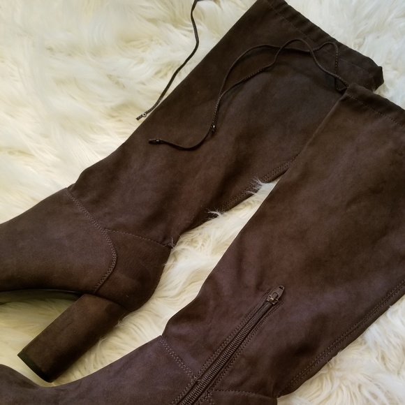 💋Knee boots with tie NEW - Picture 2 of 4